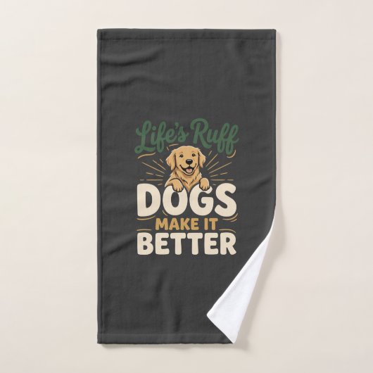 Lustige Hunde machen es besser Handtuch (Handtuch)
