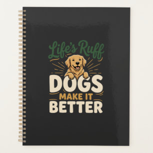 Lustige Hunde machen es besser Planer