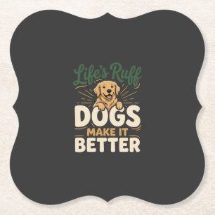 Lustige Hunde machen es besser Untersetzer
