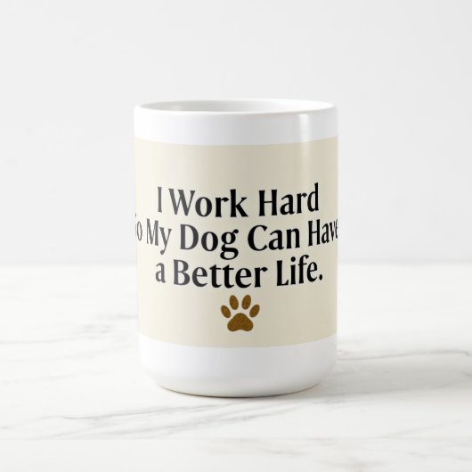 Lustige Hunde-Mama-Tasse – 15 oz mit minimalistisc Kaffeetasse (Mittel)