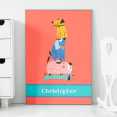 Lustige Hunde mit Namen für Kinder Poster