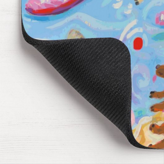 Lustige Hunde Mousepad (Ecke)