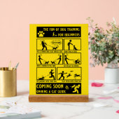 Lustige Hunde-Trainingsanleitung Acrylschild (Hochzeit)
