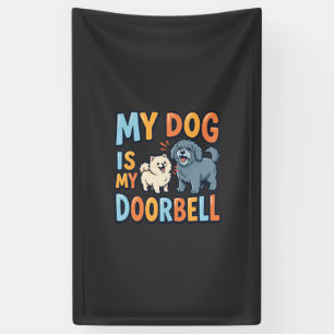 Lustige Hunde-Türklingel Haustierliebhaber Banner