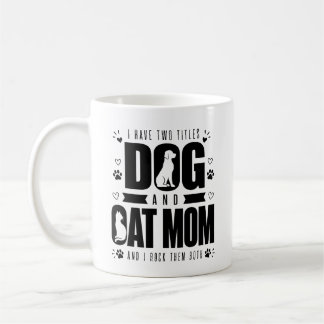 Lustige Hunde- und Katzenmutter-Kaffeetasse, Gesch Kaffeetasse