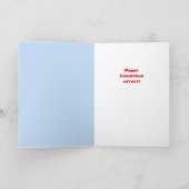 Lustige Hunde-und Sankt-Weihnachtskarte Feiertagskarte (Innenseite)