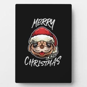 Lustige Hunde-Weihnachts-Pyjamas-Geschenke für Hun Fotoplatte