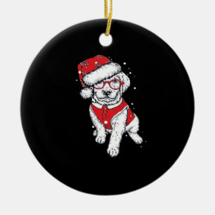 Lustige Hunde-Weihnachts-Pyjamas-Geschenke für Hun Keramik Ornament