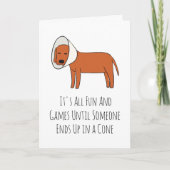 lustige Hunde werden bald gut Karte (Vorderseite)