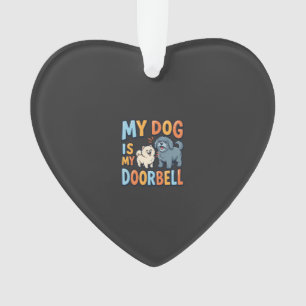 Lustige Hundeklingel Haustierliebhaber Ornament