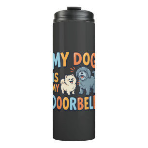 Lustige Hundeklingel Haustierliebhaber Thermosbecher