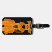 Lustige Hundekunst Airedales Terrier Gepäckanhänger (Vorderseite horizontal)