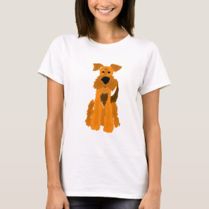Lustige Hundekunst Airedales Terrier T-Shirt