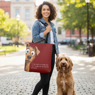Lustige Hundeshopping-Zitat-Tasche Tasche