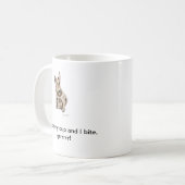 Lustige HundeTasse Kaffeetasse (Vorderseite Links)