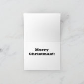 Lustige Hundeweihnachtskarte Feiertagskarte (Innenseite)