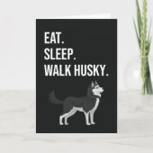 Lustige Husky-Karten Welpenhund Blaue Augen Tierbe Karte (Vorderseite)