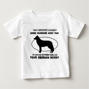 Lustige Huskyentwürfe Baby T-shirt