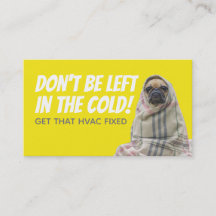 Lustige HVAC-Slogan-Visitenkarten