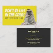 Lustige HVAC-Slogan-Visitenkarten Visitenkarte (Vorne/Hinten)