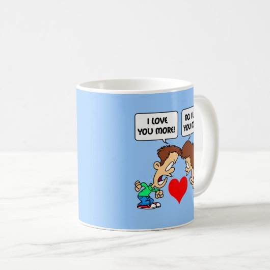 lustige i-Liebe Sie Kaffeetasse (VorderseiteRechts)