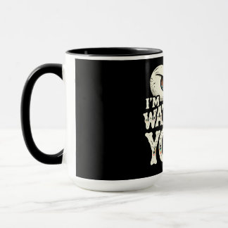 Lustige "ICH BEOBACHTE DICH" Retro-Augen-Kaffeetas Tasse