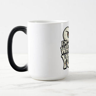 Lustige "ICH BEOBACHTE DICH" Retro-Augen-Kaffeetas Verwandlungstasse