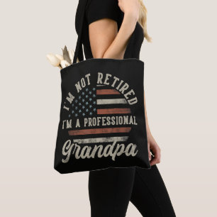 Lustige "Ich bin ein professioneller Opa" Pensioni Tasche
