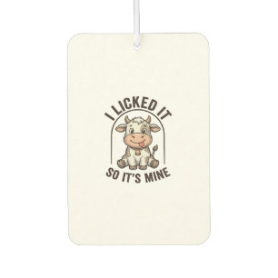 Lustige Ich-Habe-Es-geleckt-Kuh-Vintage-Farm-Shirt Autolufterfrischer