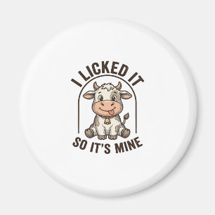 Lustige Ich-Habe-Es-Geleckt-Kuh-Vintage-Farm-Shirt Magnet