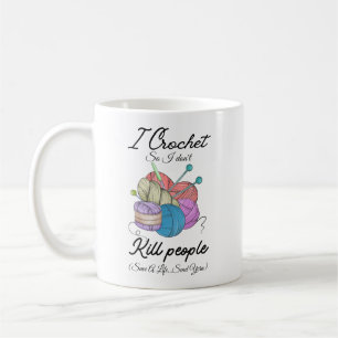 Lustige Ich häkle Rette Ein Leben Garn Kunst Kaffeetasse