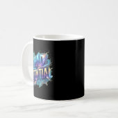 Lustige ich hatte potenziell sarkastische Retro-Hu Kaffeetasse (Vorderseite Links)