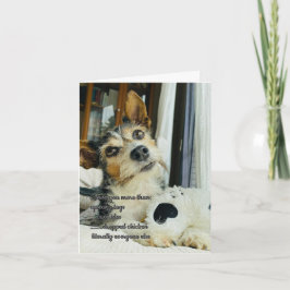 Lustige Ich liebe dich von Hund Karte