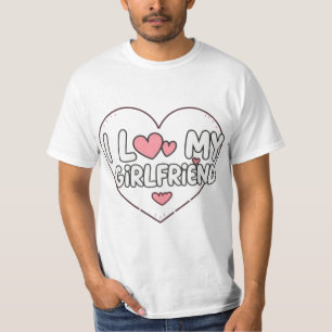 Lustige 'Ich liebe meine Freundin'-Design für Freu T-Shirt