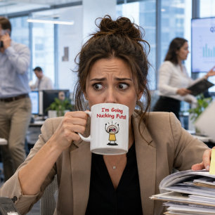 Lustige Ich werde total verrückt Tasse