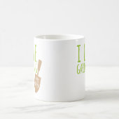 Lustige im Garten arbeitenwortspiel-sehr Laubdecke Kaffeetasse (Mittel)