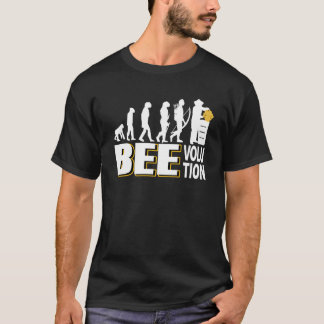 Lustige Imkerei-Evolutionsgrafik mit Bienenrahmen T-Shirt