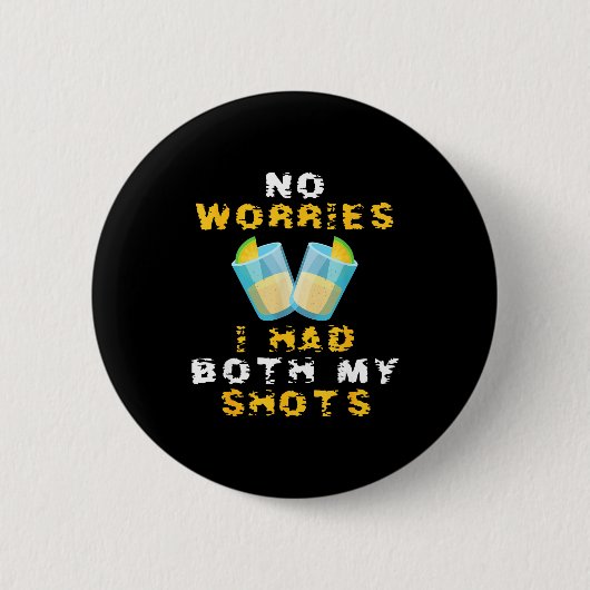Lustige Impfung ich hatte beide Spritzen  Button (Vorderseite)