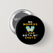 Lustige Impfung ich hatte beide Spritzen  Button (Vorne & Hinten)