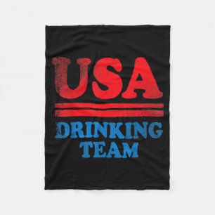 Lustige Independence Day-Kleidung USA Trinkteam Fleecedecke