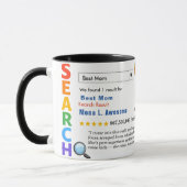 Lustige individuelle beste Mama Tasse (Links)