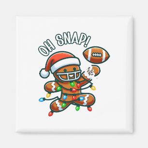 Lustige Ingwerbrot-Mann-Pyjamas und Pjs Weihnachte Magnet