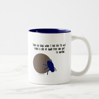 Lustige Insekten-Tasse - Mistkäfer Zweifarbige Tasse