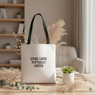 Lustige inspirierende humorvolle Zitat-Typografie  Tasche
