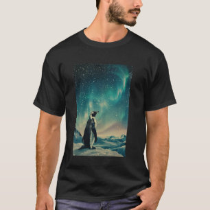 Lustige Inspirierende Pinguin Vintage Kunst Retro  T-Shirt