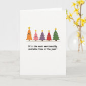 Lustige instabile Weihnachtskarte Stress Karte (Gelbe Blume)