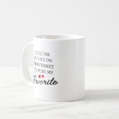 Lustige Internet-Sonderlinge-Paar Kaffeetasse (Vorderseite Links)