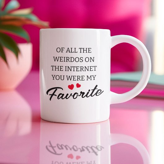 Lustige Internet-Sonderlinge-Paar Kaffeetasse