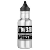 Lustige Introvert Wasser-Flasche Trinkflasche (Rechts)