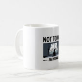 Lustige Introvertierte Kaffeetasse — "Nicht heute" (Vorderseite Links)